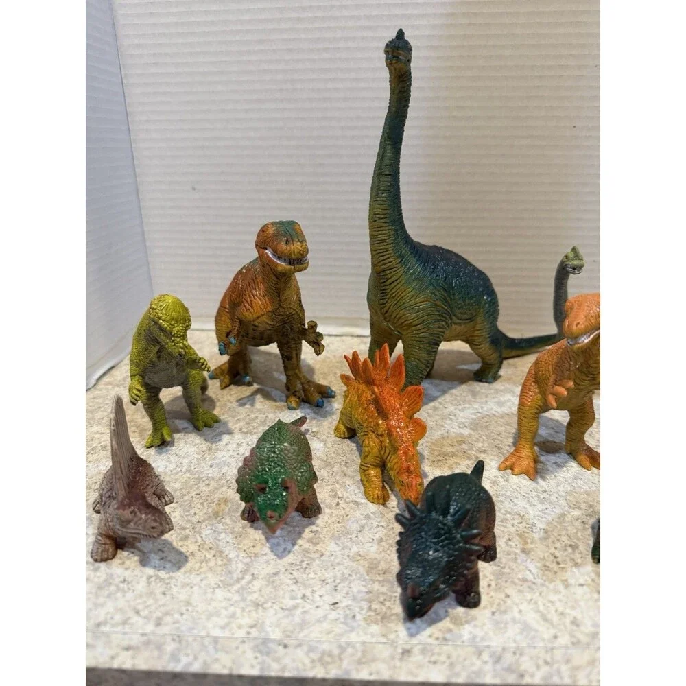 Vintage UKRD Museum Line Dinosaur Lot 13pc Brachiosaurus Stegosaurus 1991-93